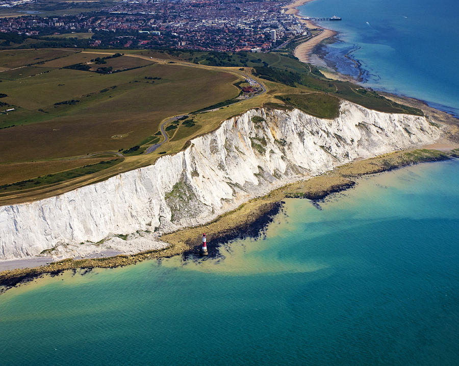 Beachy Head Aerial View Photograph by Christopher Hope-Fitch