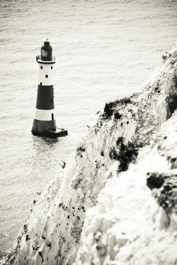 Lighthouse Photograph - Beachy Head Lighthouse 3 by Alan Oliver