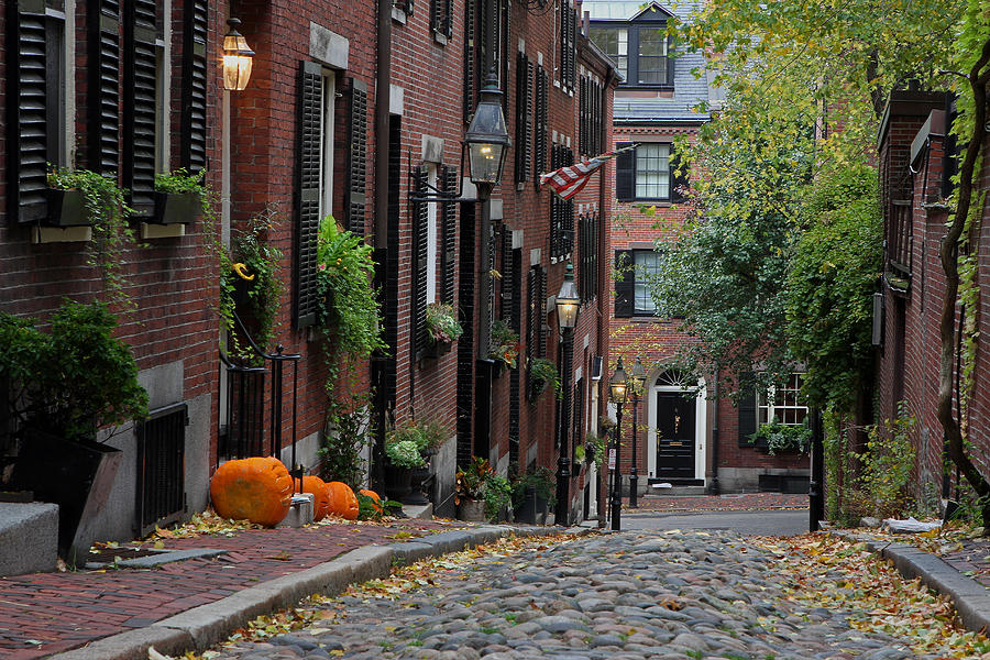 Beacon Hill Acorn Street Photograph by Juergen Roth