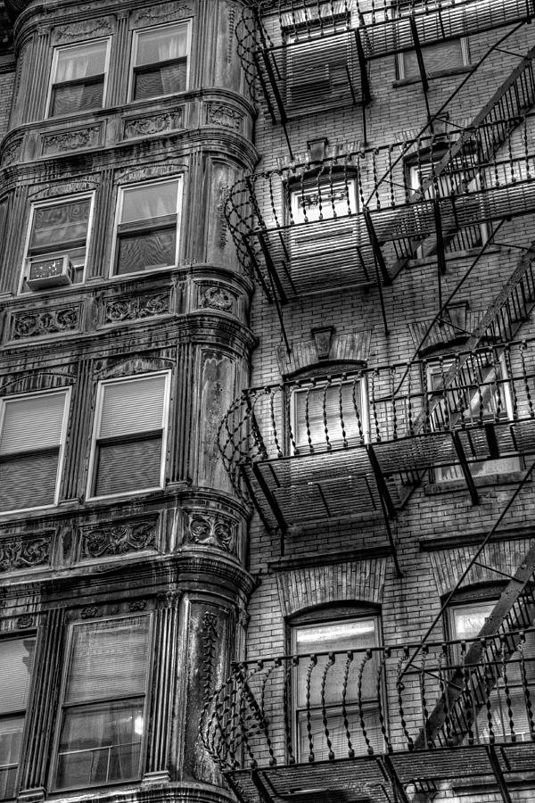 Boston Photograph - Beacon Hill Brownstone Tenement - Boston by Joann Vitali