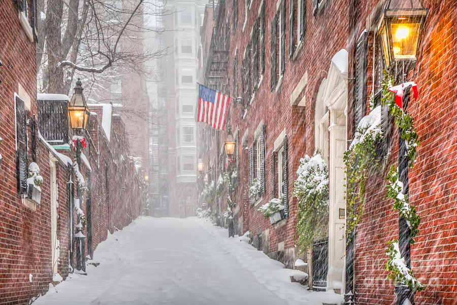 Beacon Hill Snowstorm Photograph by Susan Cole Kelly Fine Art America