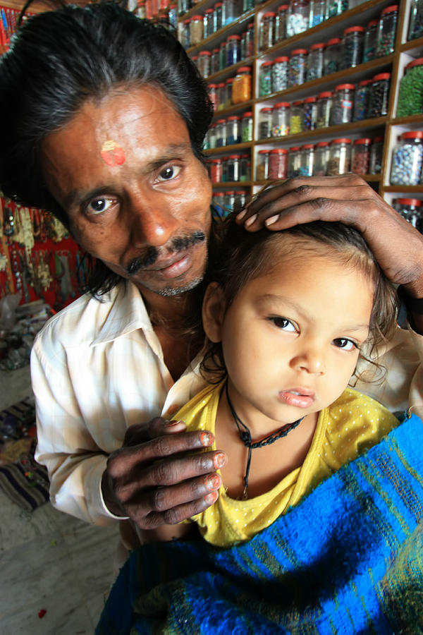 Bead Seller Varanasi India Photograph by Amanda Stadther