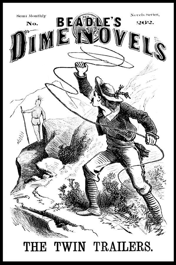 History Photograph - Beadles Dime Novels, The Twin Trailers by Science Source