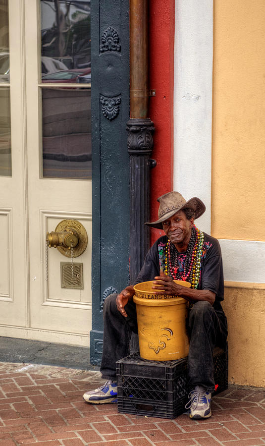 Beads and Bucket in New Orleans Photograph by Greg and Chrystal Mimbs
