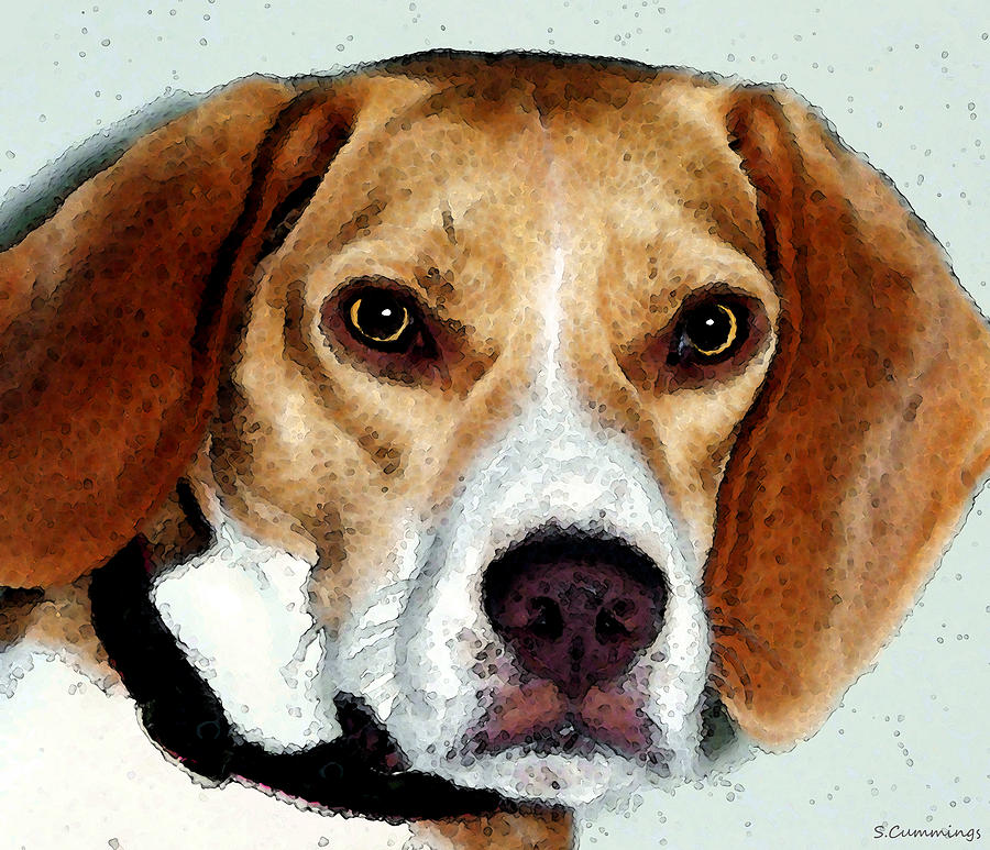 Beagle Art - Eagle Boy Painting by Sharon Cummings