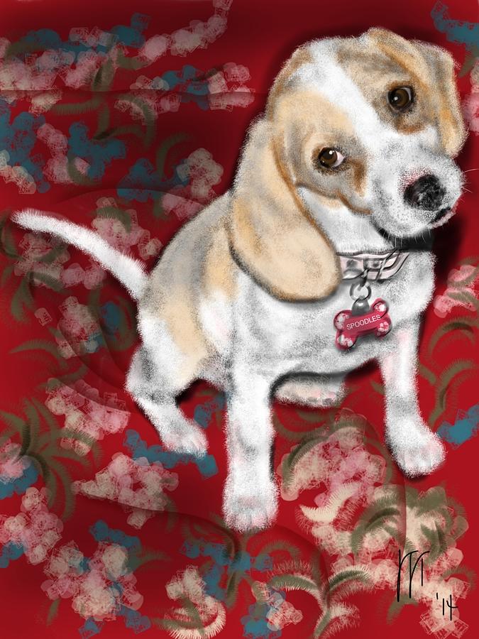 Animal Painting - Beagle Puppy by Lois Ivancin Tavaf