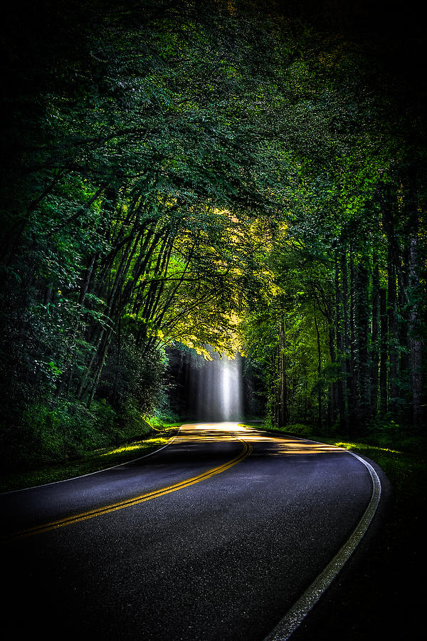 Beam Me Up Great Smoky Mountains Tennessee Mountains Art Photograph by Reid Callaway