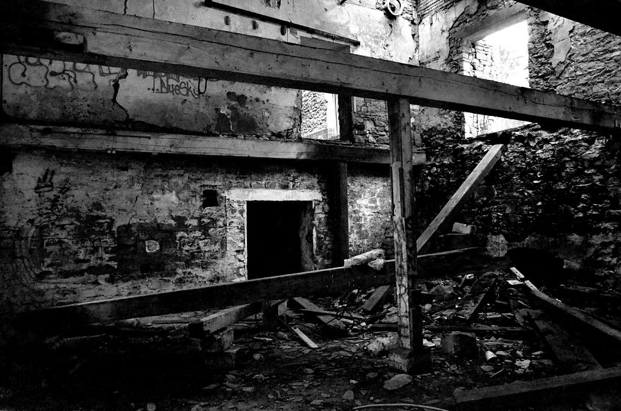 Abandoned Photograph - Beams of Chaos by Bill Kishonti