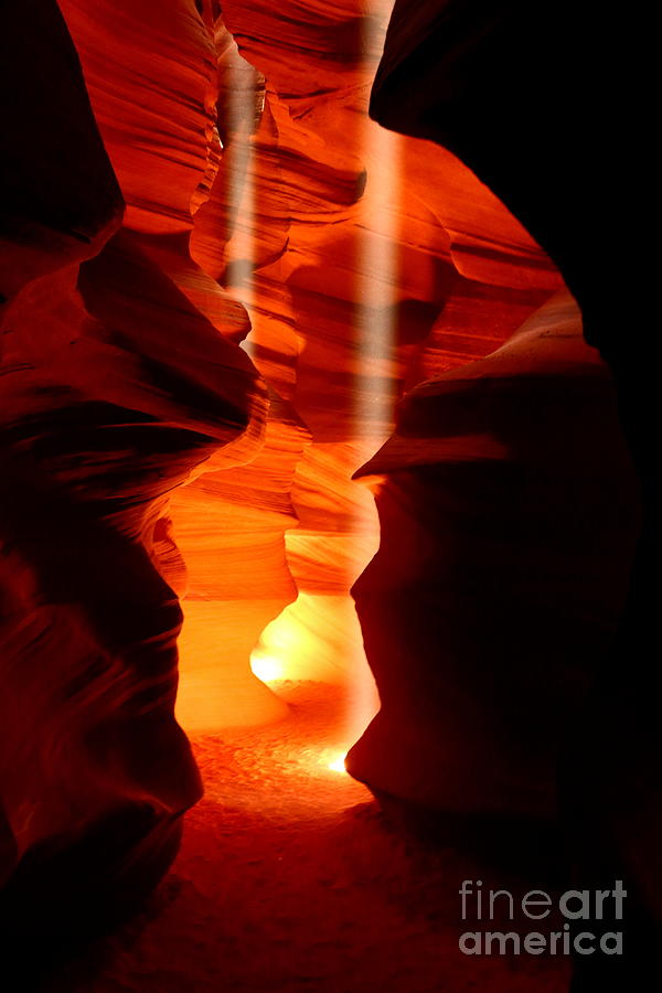 Beams Of Light In Antelope Canyon Photograph by Christiane Schulze Art And Photography