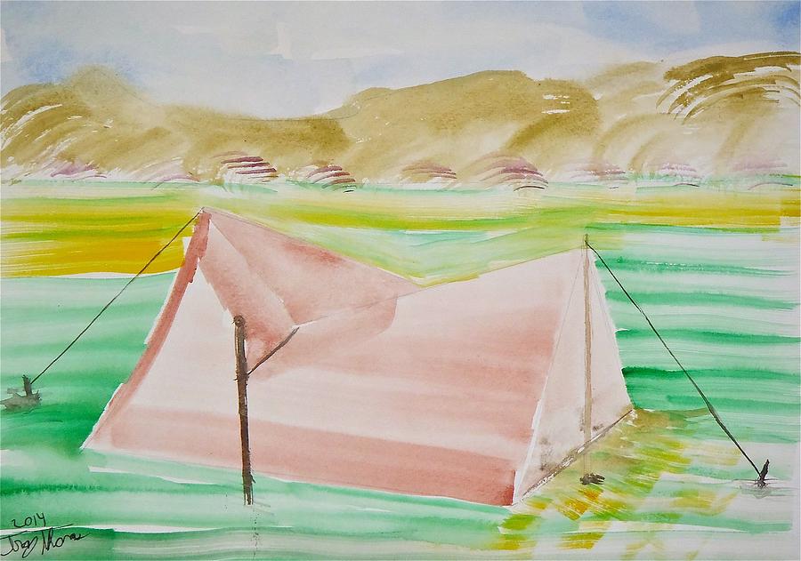 pup tent drawing