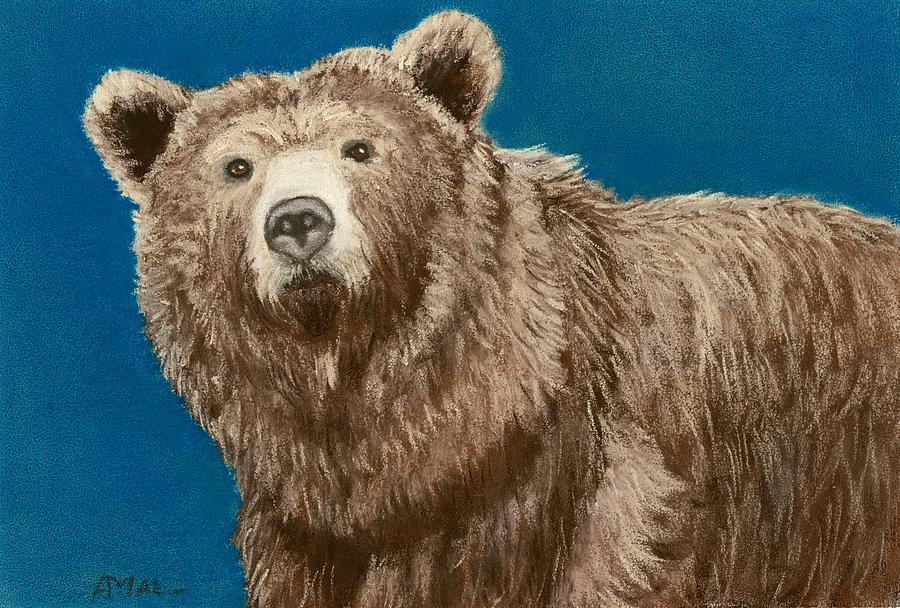 Nature Painting - Bear by Anastasiya Malakhova