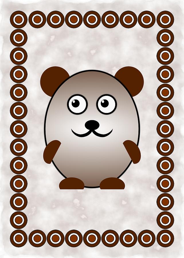Bear Digital Art - Bear - Animals - Art for Kids by Anastasiya Malakhova