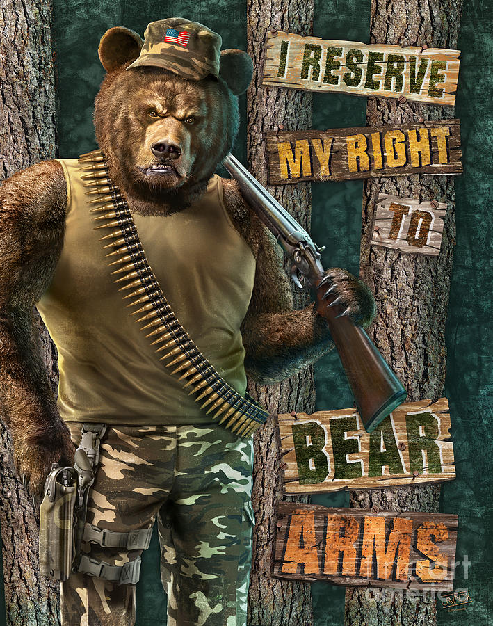 Bear Arms Painting by JQ Licensing
