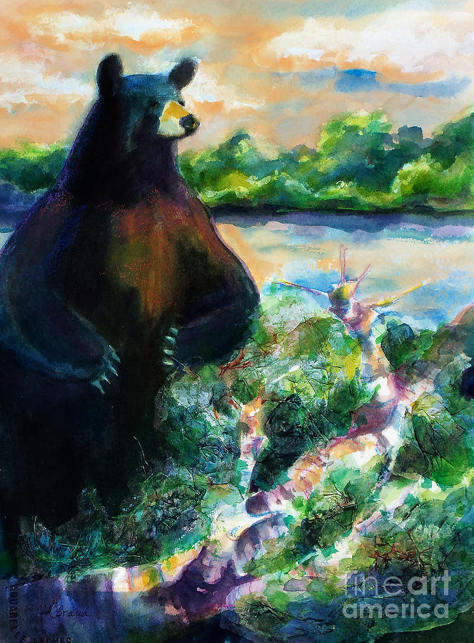 Bear Claws Painting by Kathy Braud
