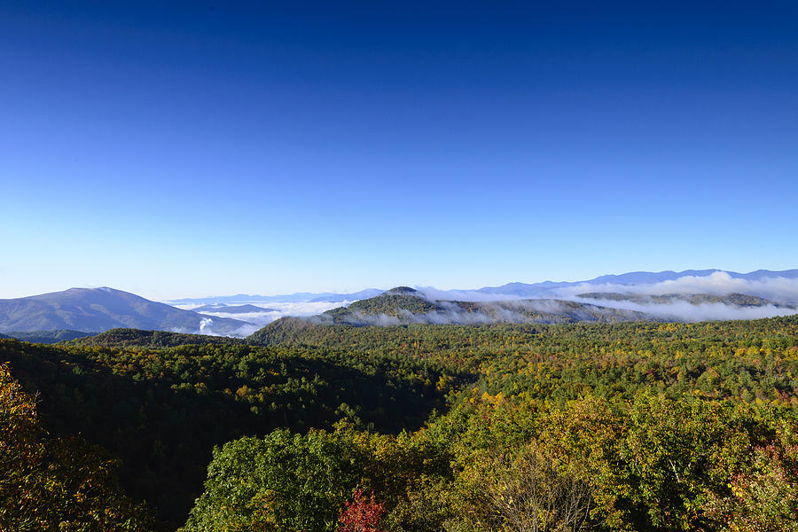 Bear Den Overlook Wrapped in Clouds Photograph by Steve Samples - Pixels