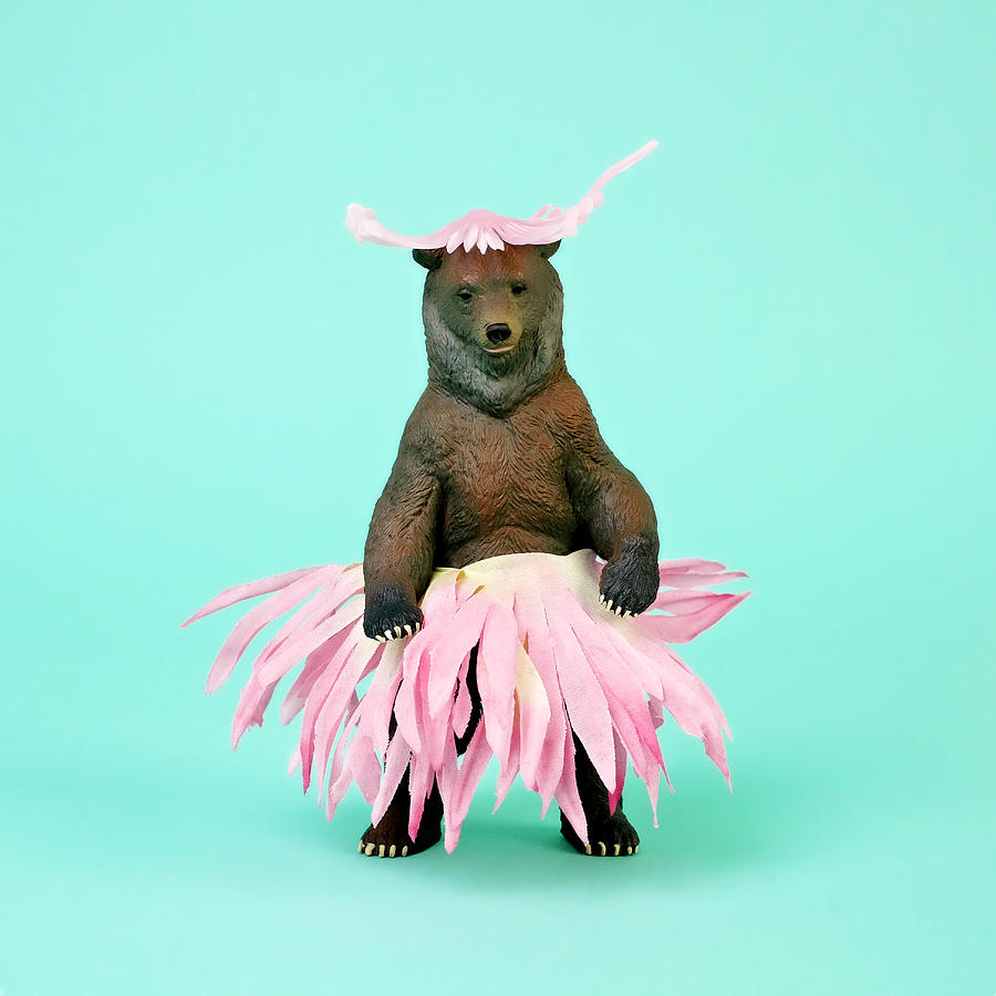 Bear In Flower Skirt Photograph by Juj Winn