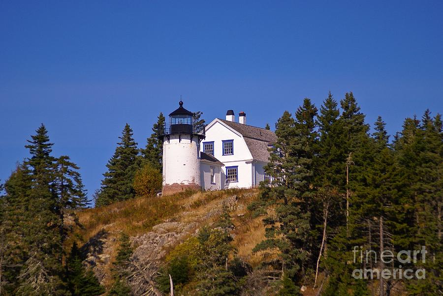 Bear Island Light.  Photograph by New England Photography