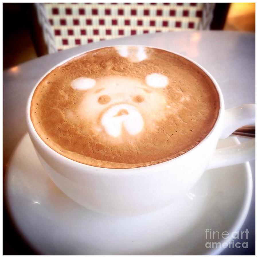 Coffee Photograph - Bear Latte by Susan Garren