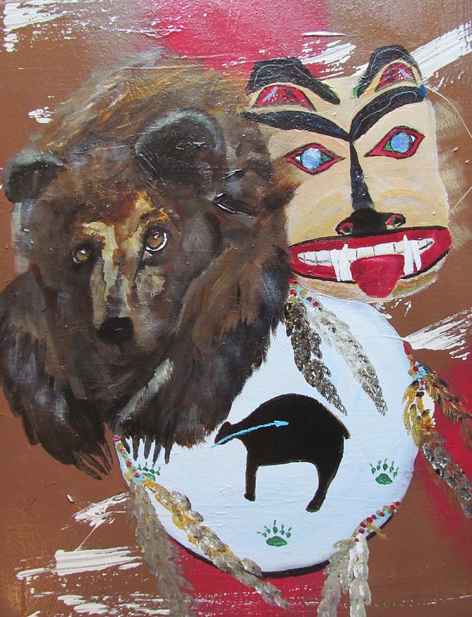Bear Magic Painting by Susan Voidets