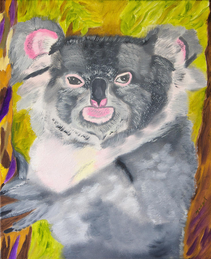 Koala Gaze Painting by Meryl Goudey
