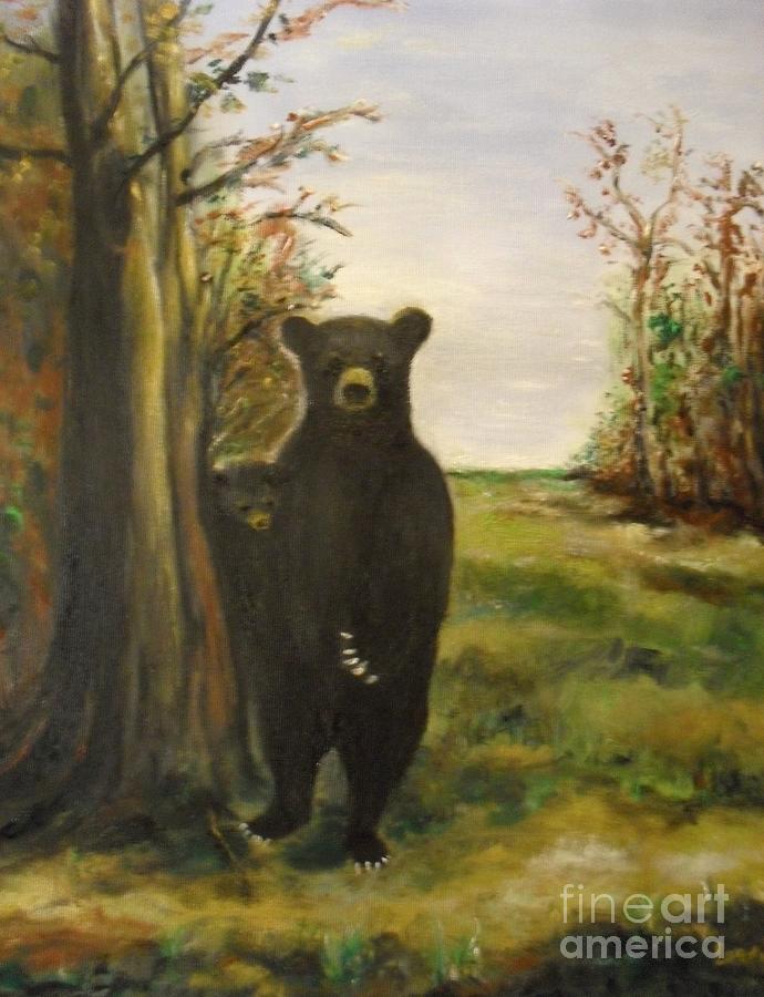Wildlife Painting - Bear Necessity by Laurie Lundquist