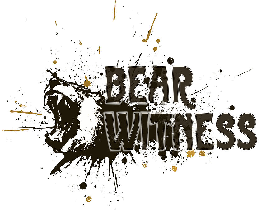Bear Witness Minimalist Poster Digital Art by Celestial Images