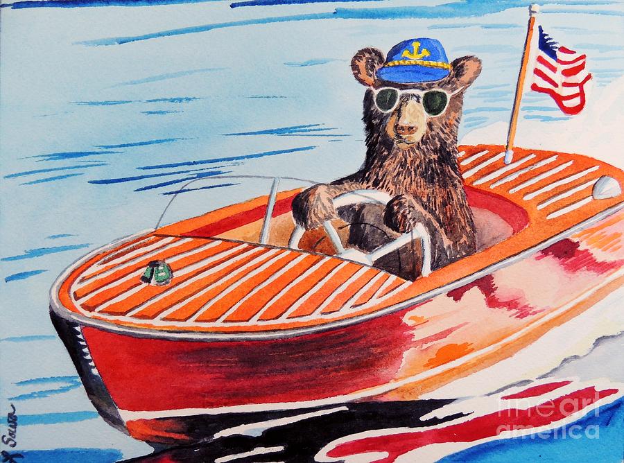 Bearboat Painting by LeAnne Sowa