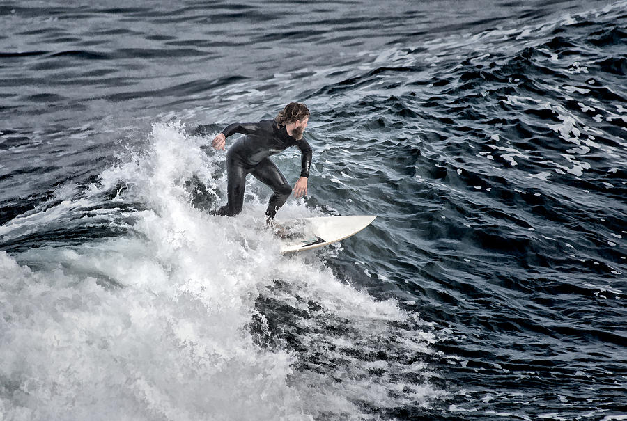 Bearded Surfer Painting by Mike Penney - Fine Art America