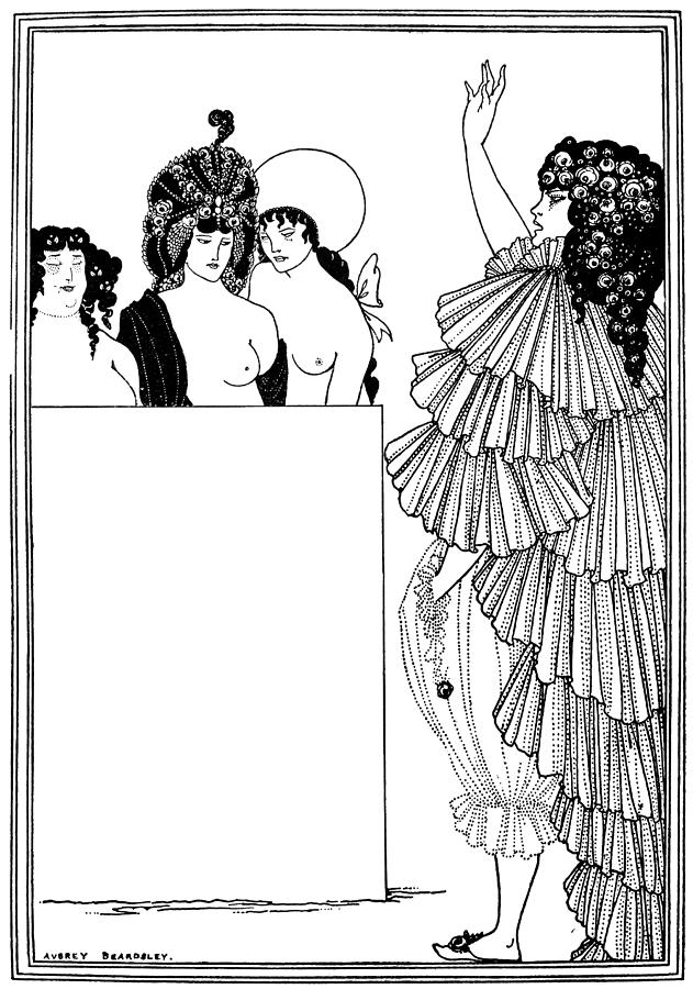 Beardsley Lysistrata Drawing by Granger