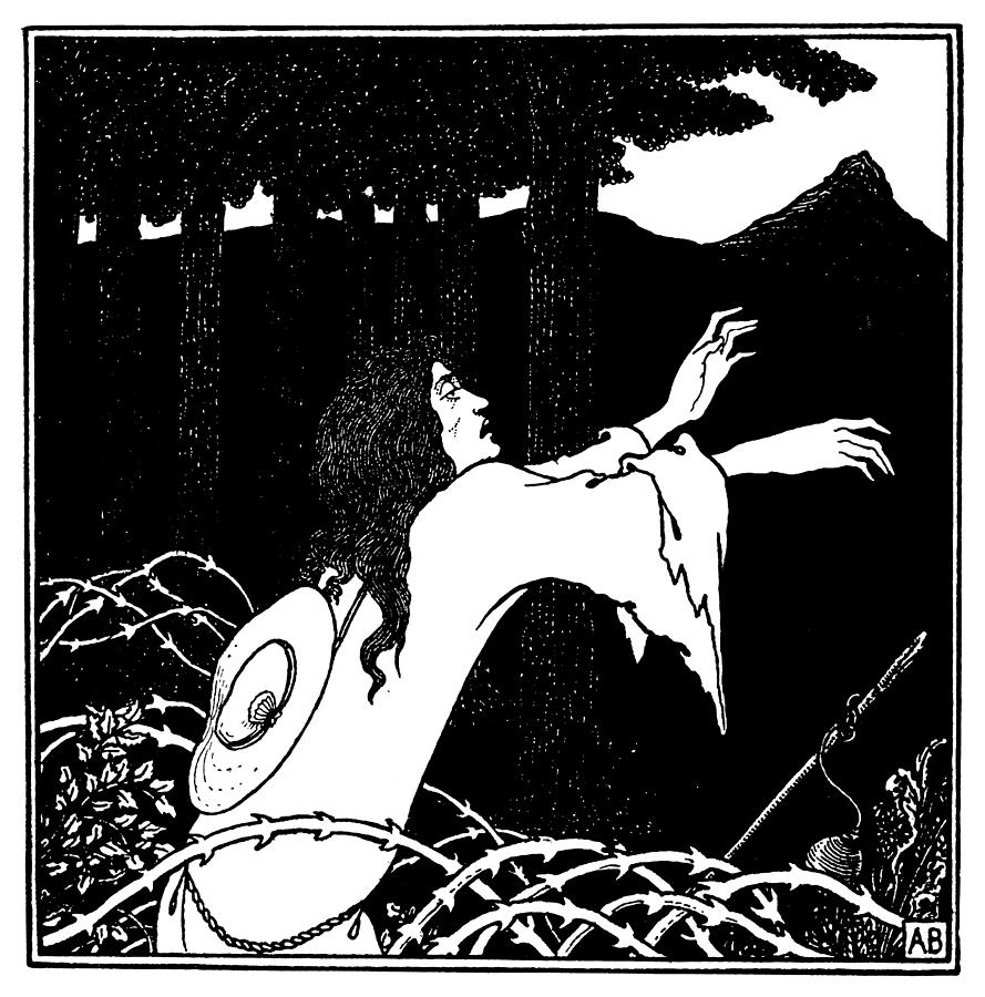 Beardsley Under The Hill Drawing by Granger