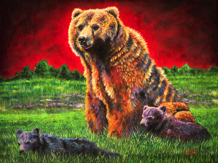 Beargrass Painting by Teshia Art