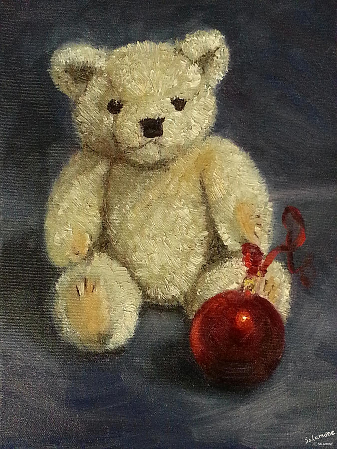 Beary Christmas Painting by Brenda Salamone