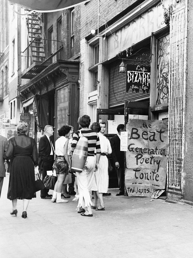 Beat Generation At West Village Coffee Photograph by Dick Hanley