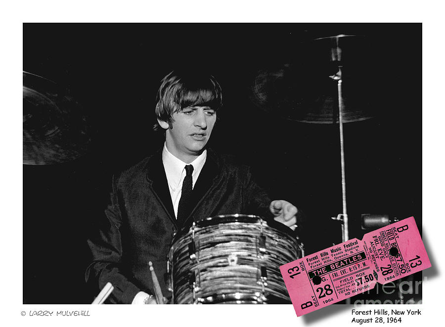 The Beatles Photograph - Beatles - 4T by Larry Mulvehill