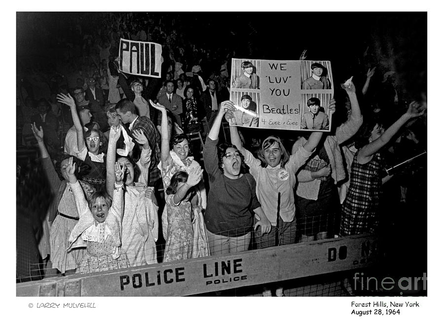 Beatles Crowd - 2 Photograph by Larry Mulvehill