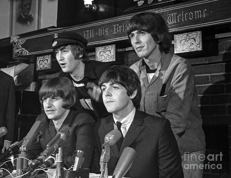 Beatles in Chicago Photograph by Martin Konopacki Restoration