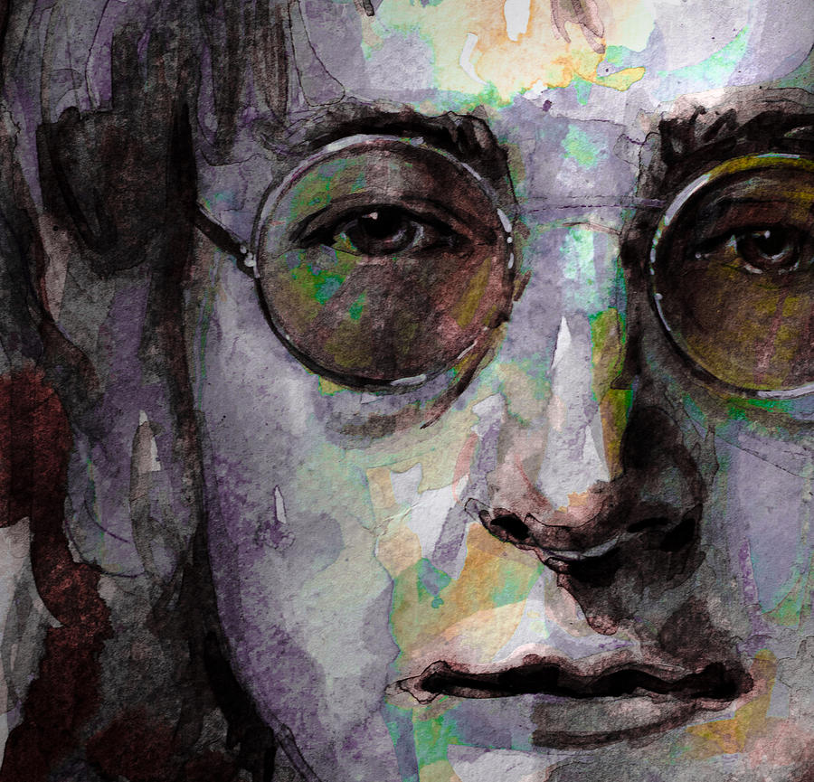 Beatles - John Lennon Painting by Laur Iduc