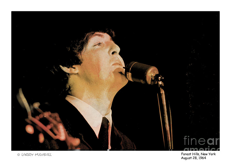 Beatles Paul Color Photograph by Larry Mulvehill