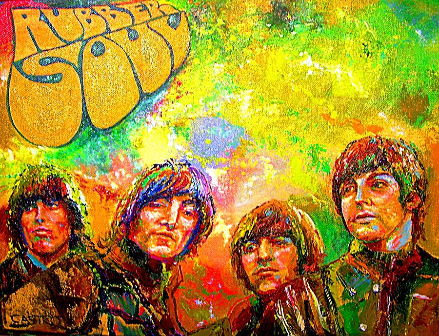 Beatles Rubber Soul Painting by Leland Castro