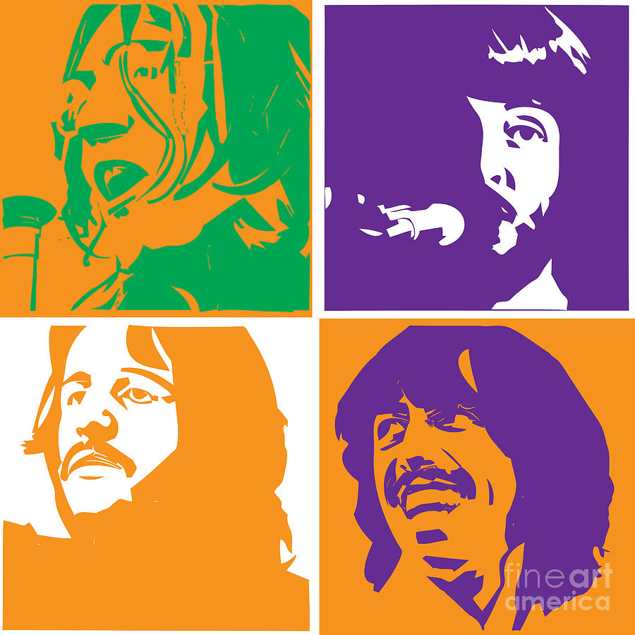 Beatles Vinil Cover Colors Project No.02 Digital Art by Geek N Rock