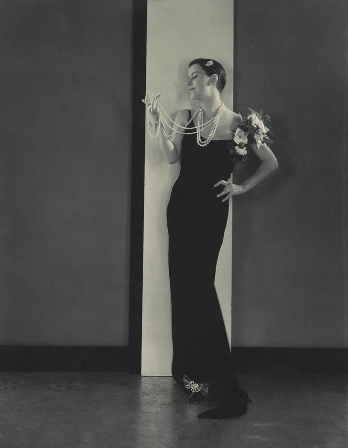 Beatrice Lillie In An Evening Dress by Edward Steichen