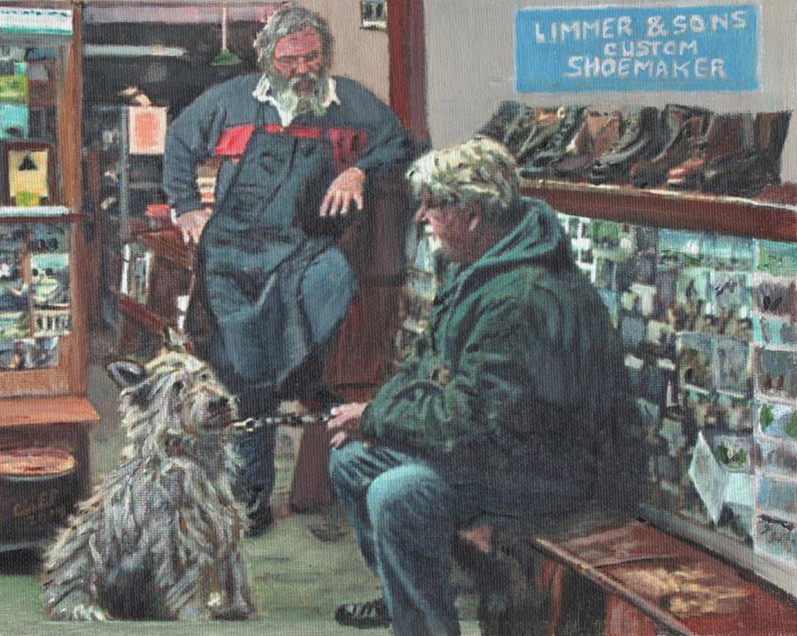 Boot Painting - Beau Bob and the Bootmaker by Cliff Wilson