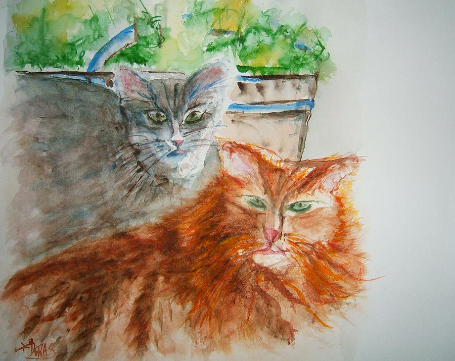 Beauregard and Stonewall Painting by Elaine Duras