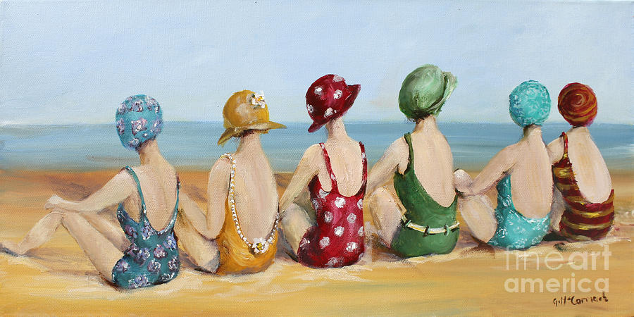 Beauties at The Beach Painting by Gail McCormack