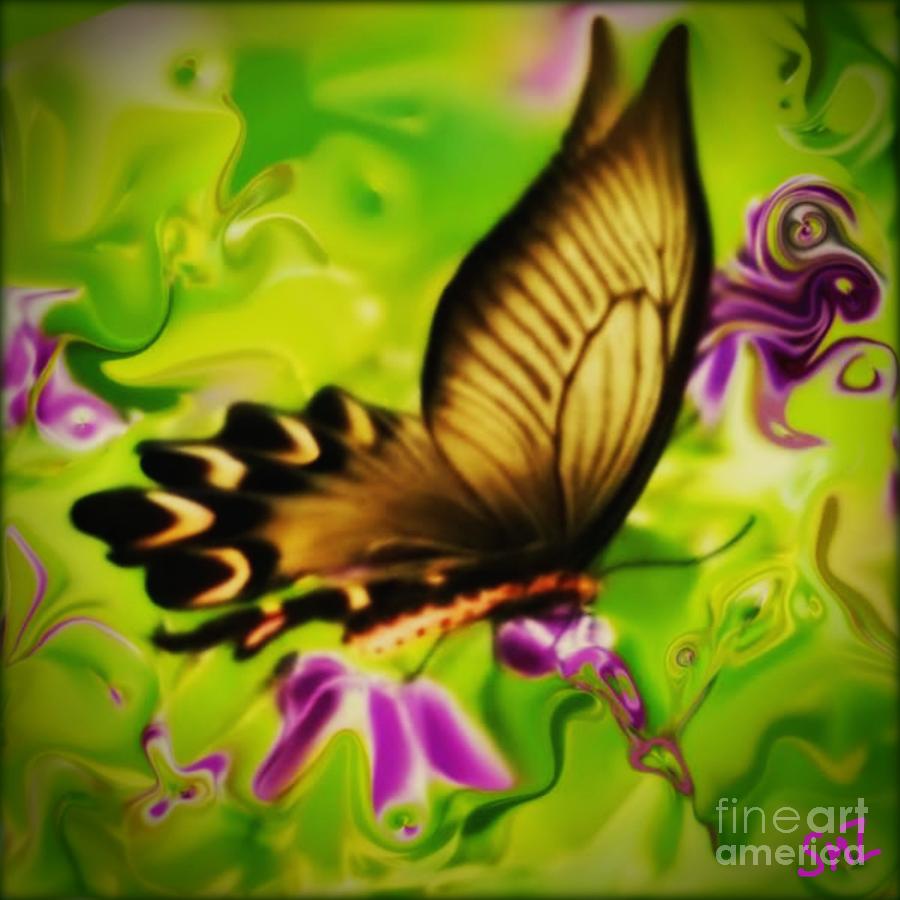 Butterfly Mixed Media - Beautifly by SusanMarie StudioZ