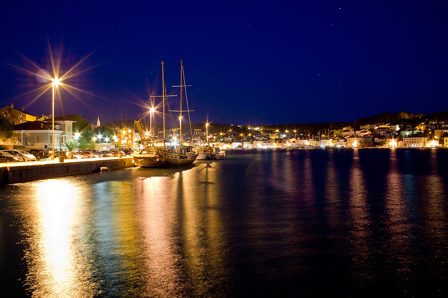 Beautiful adriatic Town of Mali losinj evening Photograph by Brch Photography