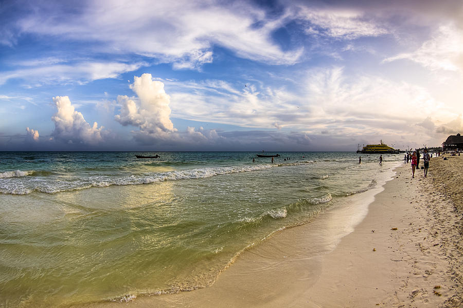 Beautiful Afternoon On Playa Del Carmen Photograph by Mark Tisdale