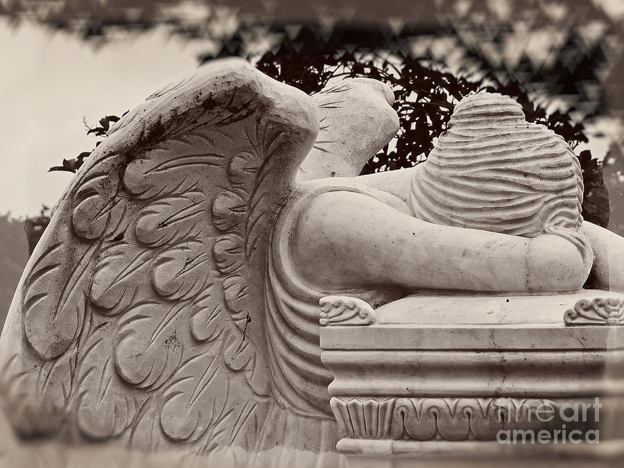Beautiful Angel In Prayer - Angel Photography Art Photograph by Ella Kaye Dickey