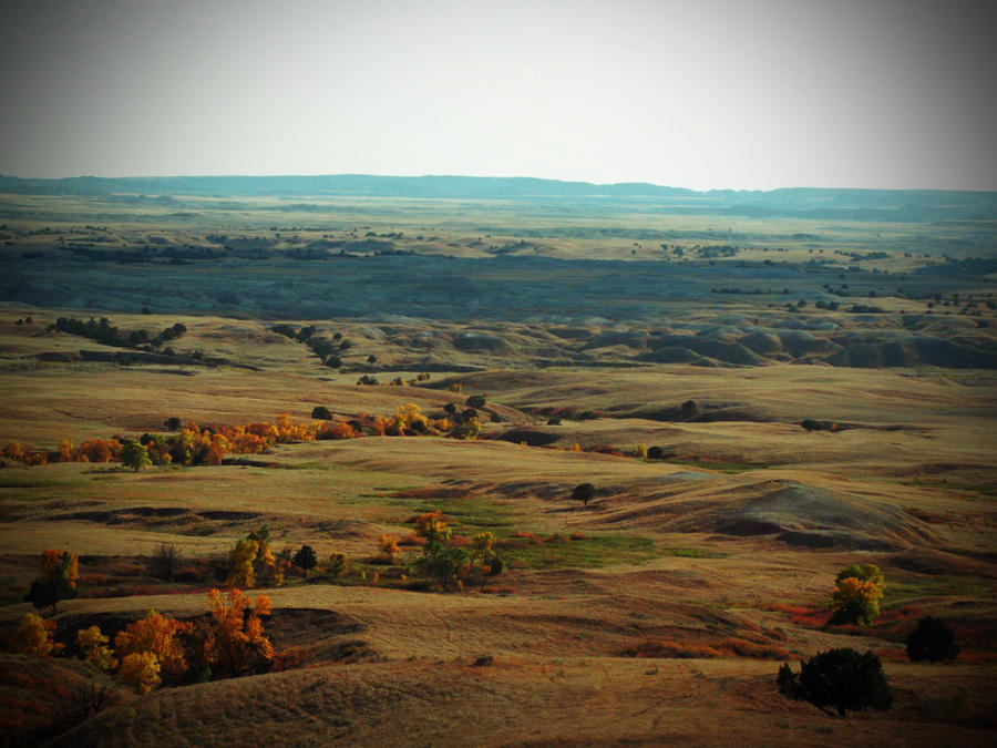 Beautiful Badlands in the Fall Photograph by Jens Larsen