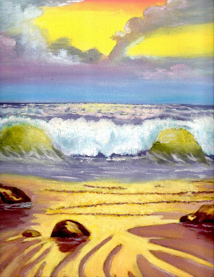 Beautiful Beach Painting by Cassy Allsworth
